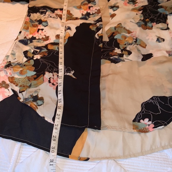 3.1 PHILLIP LIM X Target Button Up Long Sleeves Floral Blouse Shirt Size M - Picture 11 of 11